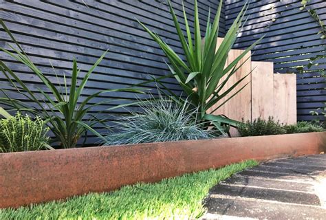 metal edges for planter box|metal landscape edging.